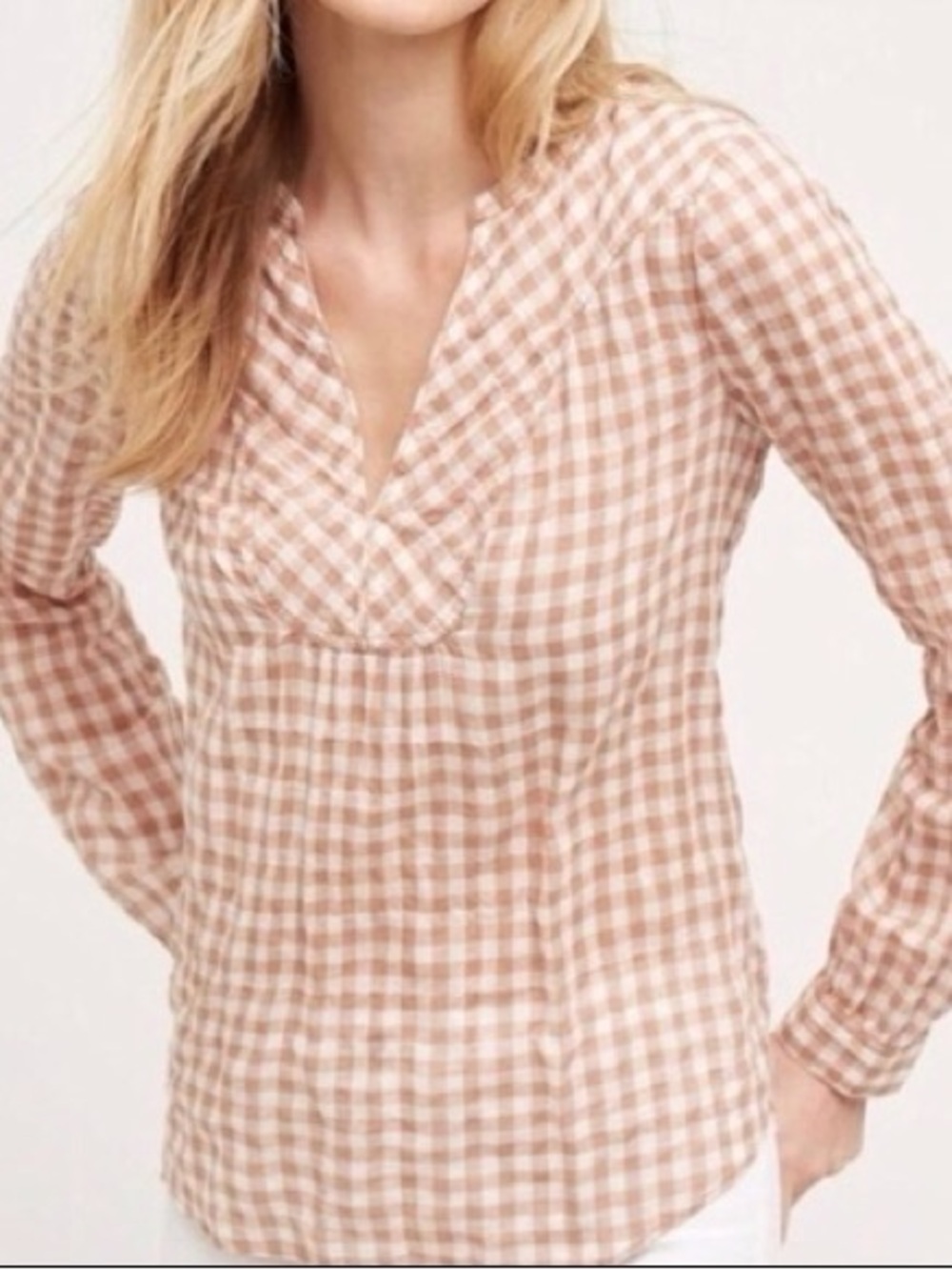 Anthropologie Holding Horses Pullover Henley Top Size Small